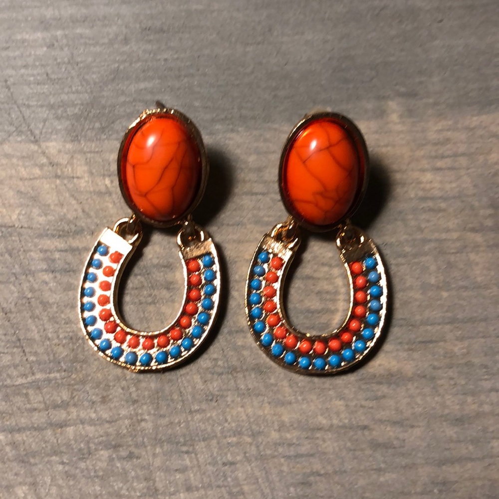 Stunning coral earrings
